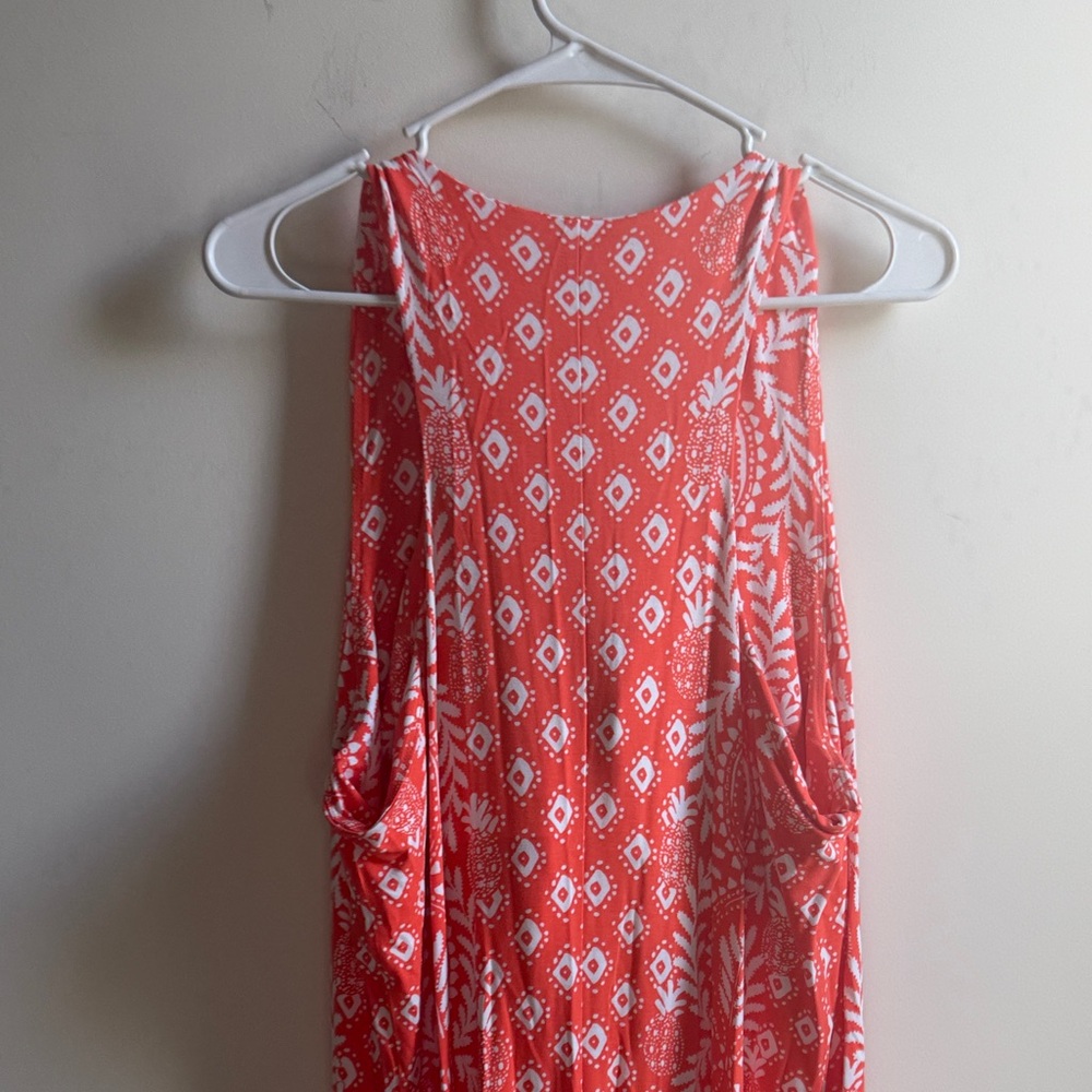 Lilly Pulitzer Elegant Orange Patterned Maxi Dress - Picture 6 of 7